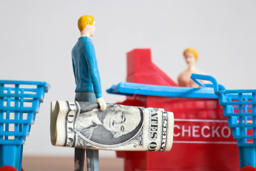 Toy holding money