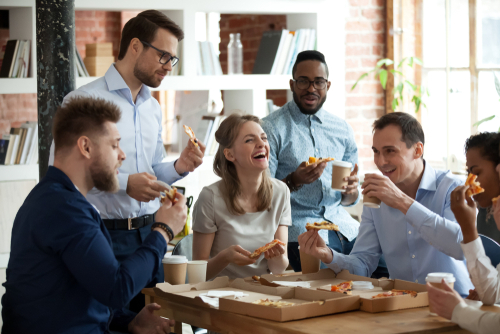 Millennials in an office